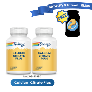 [TP] SOLARAY CALCIUM CITRATE PLUS 90S EXTRA 30% TWINPACK -MAL19984099X (Free Supplement Gift)